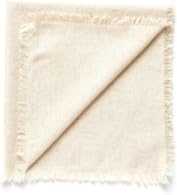 Cross with Dove Embroidered Linen Napkin (Natural)