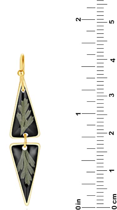 Forget-Me-Not and Queen Anne's Lace Pressed Wildflower Earrings | Pressed Flower Earrings | Handmade Drop and Dangle Earrings | Gift for Woman