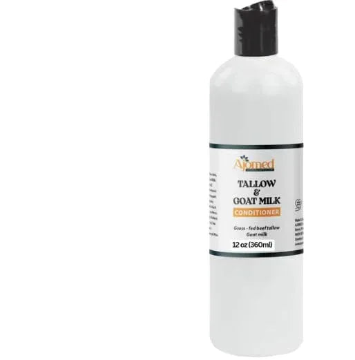 Beef Tallow & Goat Milk Shampoo and Conditioner Set - Handmade Hair Care for Thinning Relief, Sea Moss Shampoo and Conditioner, Thickening Formula for Hair Regrowth (Shampoo & Conditioner 8 Oz) - Handmade Lifestyle Shop