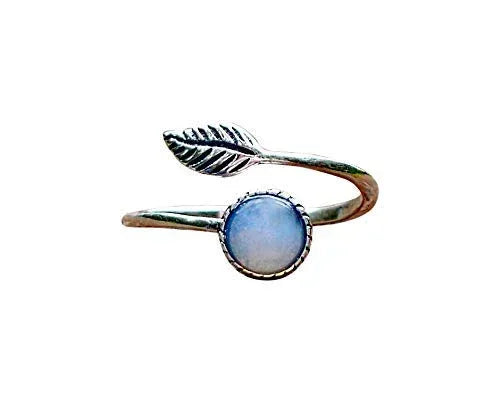 Bottled Up Designs Handmade Vintage Botanical Ring, Recycled Antique Glass Bottles, Sterling Silver, Eco Friendly, Made in USA, Birthday Gifts, Mothers Day, Women, Anniversary - Handmade Lifestyle Shop