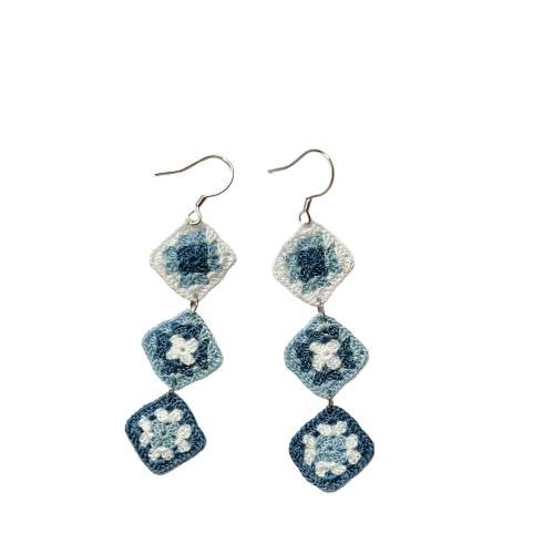 Crochet Flower Handmade Crochet Earring Drop Dangle Earring For Women Girls - Handmade Lifestyle Shop