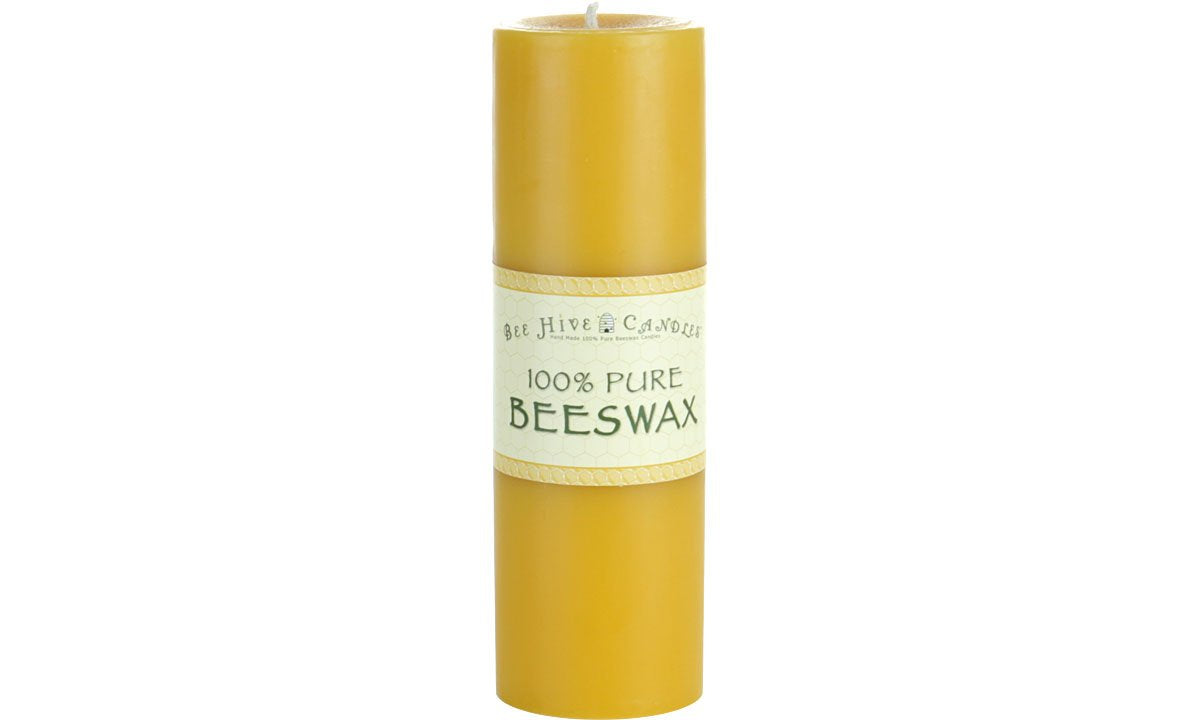 Bee Hive Candles 100% Pure Beeswax Pillar Candle (2" x 3" (3-Pack)) | Natural Beeswax Candles | Soy, Paraffin & Fragrance Free | Handmade in The USA