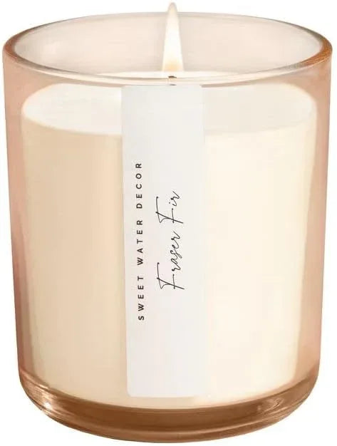 Sweet Water Decor Cashmere and Vanilla Scented Soy Candles – Milky Coconut, Jasmine, Soft Cashmere, Exotic Musk – Cozy Aroma – 50 Hour Burn – 12oz Tinted Glass Jar for Home Decor and Bedroom Decor - Handmade Lifestyle Shop