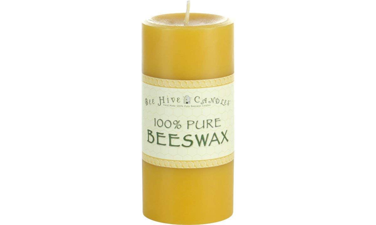 Bee Hive Candles 100% Pure Beeswax Pillar Candle (2" x 3" (3-Pack)) | Natural Beeswax Candles | Soy, Paraffin & Fragrance Free | Handmade in The USA