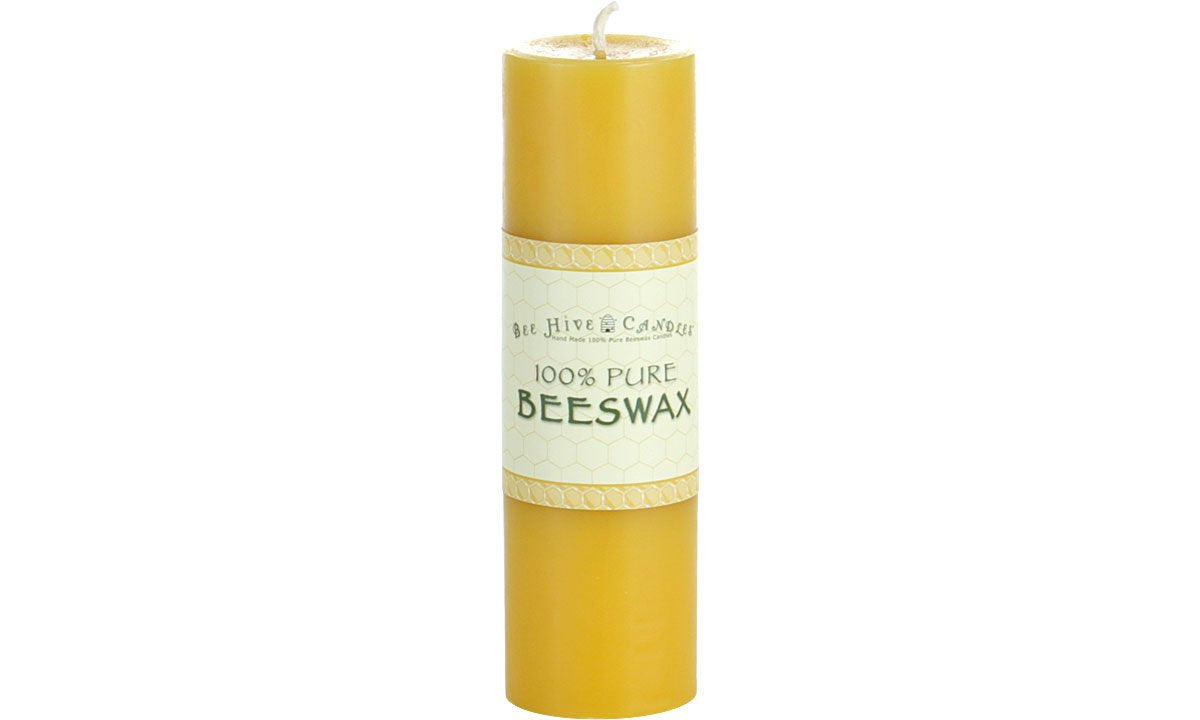 Bee Hive Candles 100% Pure Beeswax Pillar Candle (2" x 3" (3-Pack)) | Natural Beeswax Candles | Soy, Paraffin & Fragrance Free | Handmade in The USA