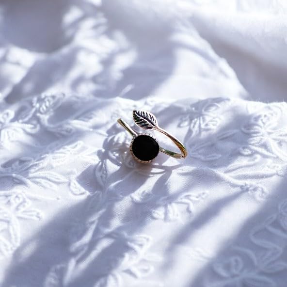 Bottled Up Designs Handmade Vintage Botanical Ring, Recycled Antique Glass Bottles, Sterling Silver, Eco Friendly, Made in USA, Birthday Gifts, Mothers Day, Women, Anniversary