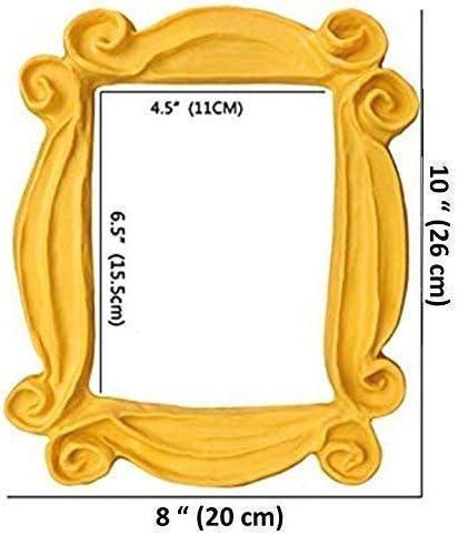 HANDMADE WITH LOVE BY FATIMA. As seen in Monica's Door. It has Two Side Tape in the back. Yellow Frame for your peephole. Present for your best friends. - Handmade Lifestyle Shop