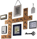 Home Decor Wall 3.5" Large Scrabble Tiles Letters Wood Wall Rustic Art Family Living Room Bedroom Kitchen Gift For Husband Wife Personalized - Handmade Lifestyle Shop