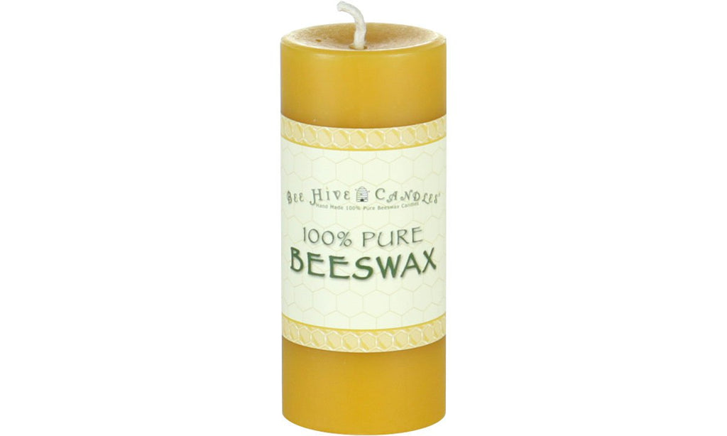 Bee Hive Candles 100% Pure Beeswax Pillar Candle (2" x 3" (3-Pack)) | Natural Beeswax Candles | Soy, Paraffin & Fragrance Free | Handmade in The USA