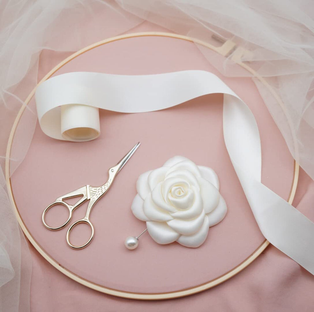 Silk Rose Flower Pin Brooch By NhanDo Handmade – COLOURFUL Floral Brooch Pin, Handmade Gift Ideas, Gift for her, Gift For Mom, Bridesmaid gift, valentines day gifts