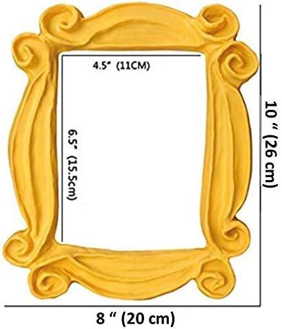 HANDMADE WITH LOVE BY FATIMA. As seen in Monica's Door. It has Two Side Tape in the back. Yellow Frame for your peephole. Present for your best friends. - Handmade Lifestyle Shop
