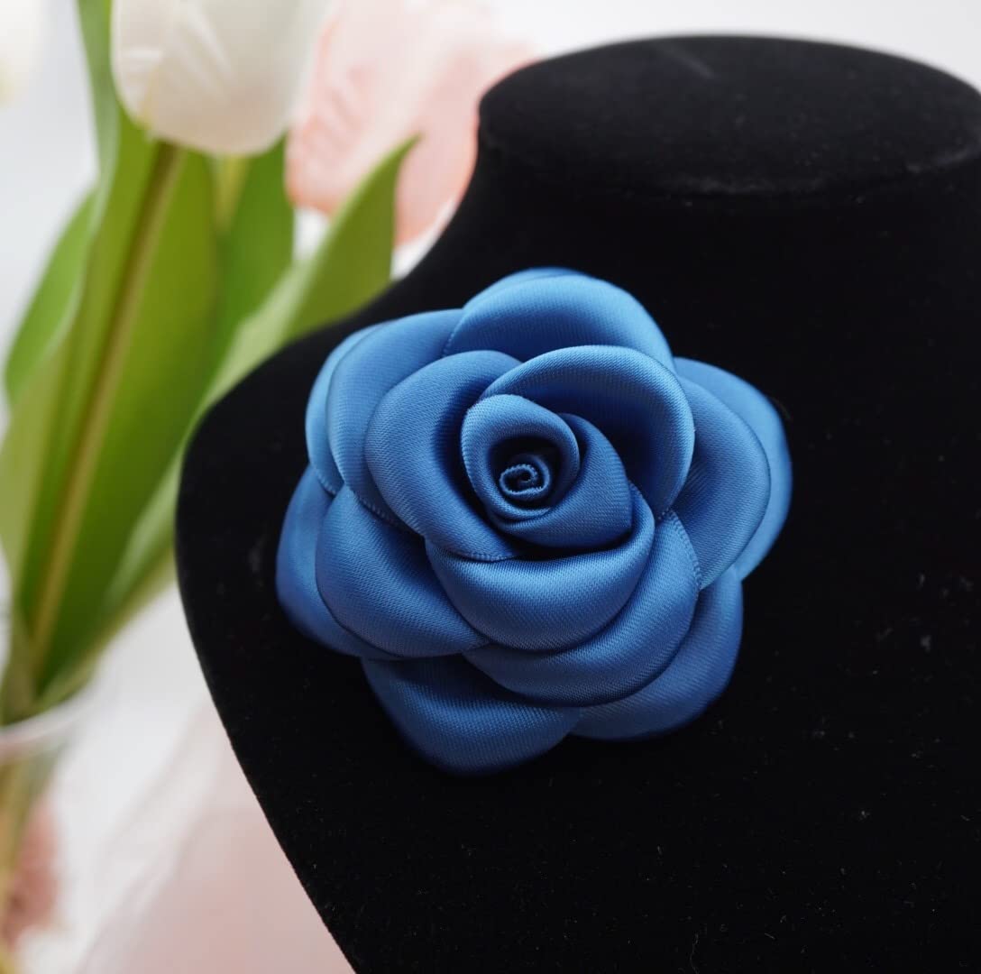 Silk Rose Flower Pin Brooch By NhanDo Handmade – COLOURFUL Floral Brooch Pin, Handmade Gift Ideas, Gift for her, Gift For Mom, Bridesmaid gift, valentines day gifts