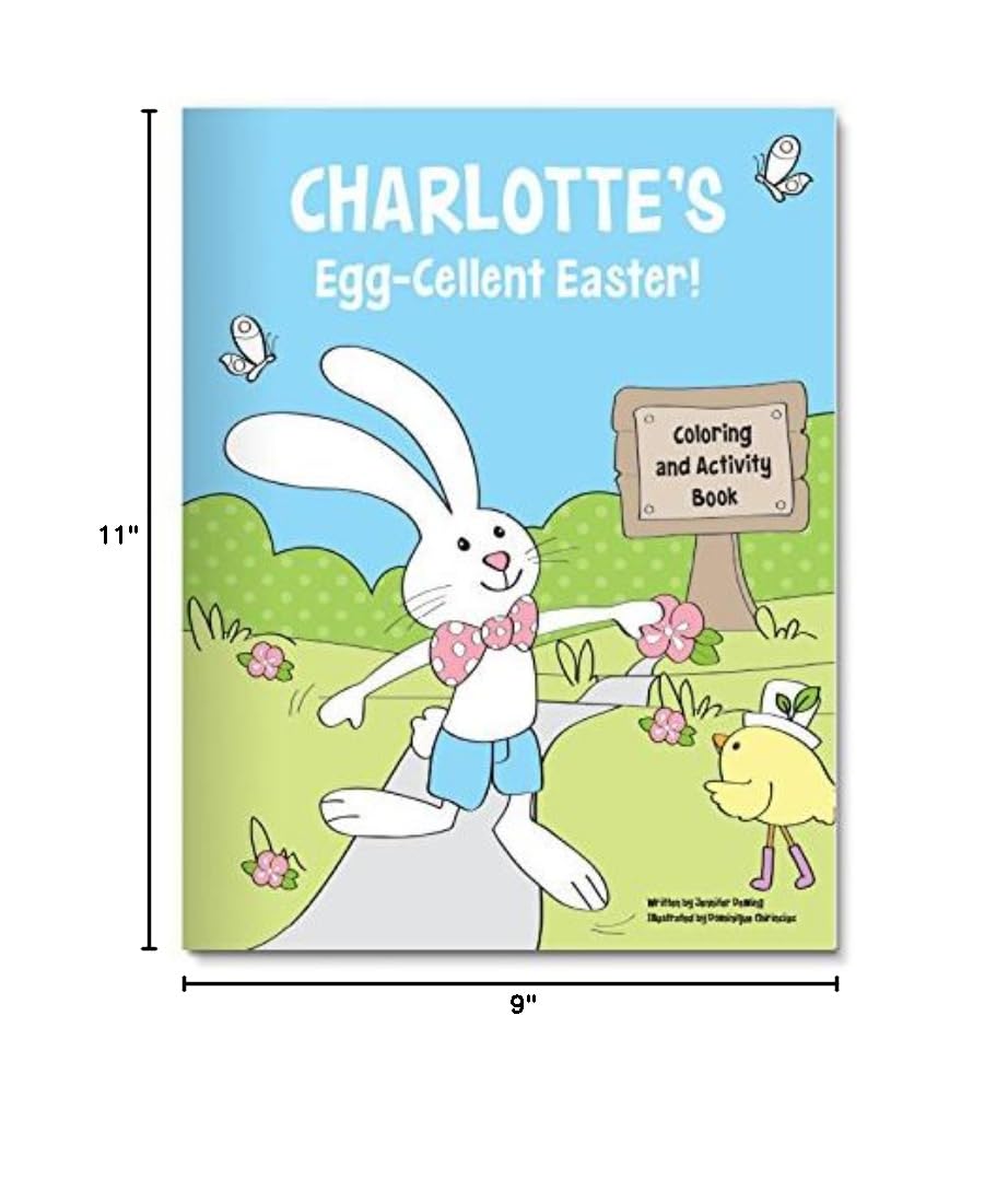 Personalized Coloring & Activity Book for Kids - I See Me! (Easter)