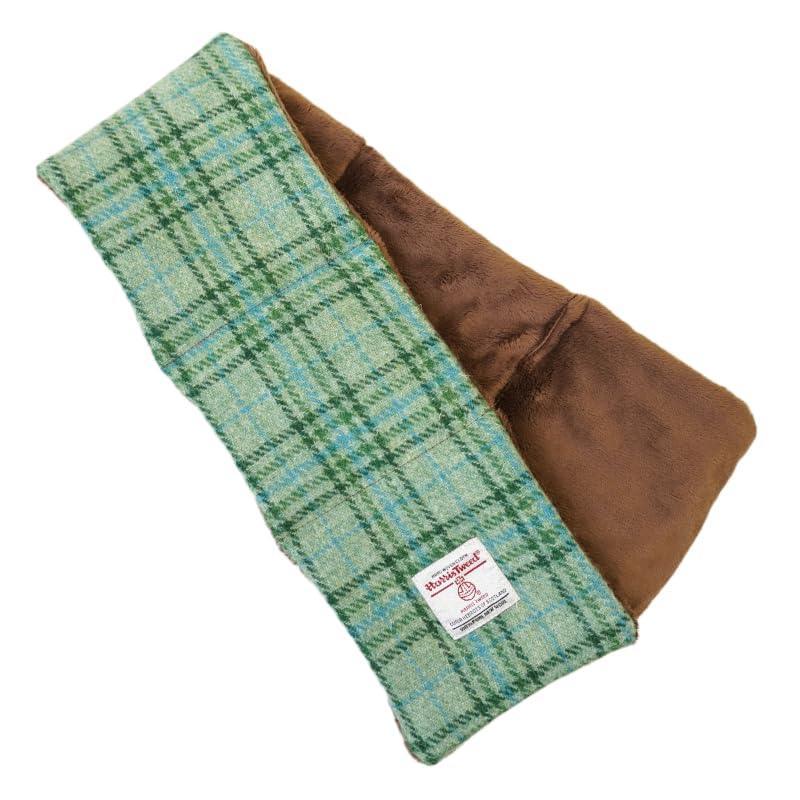 Harris Tweed Tartan Wool Neck Warmer for Women and Men, Handmade Soft Scarf with Plush Lining, Warm Winter Gift - Handmade Lifestyle Shop