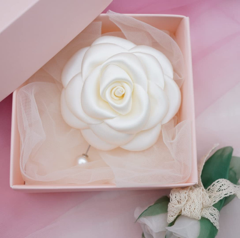 Silk Rose Flower Pin Brooch By NhanDo Handmade – COLOURFUL Floral Brooch Pin, Handmade Gift Ideas, Gift for her, Gift For Mom, Bridesmaid gift, valentines day gifts