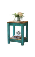 Turquoise Combo End Table - Handmade Lifestyle Shop