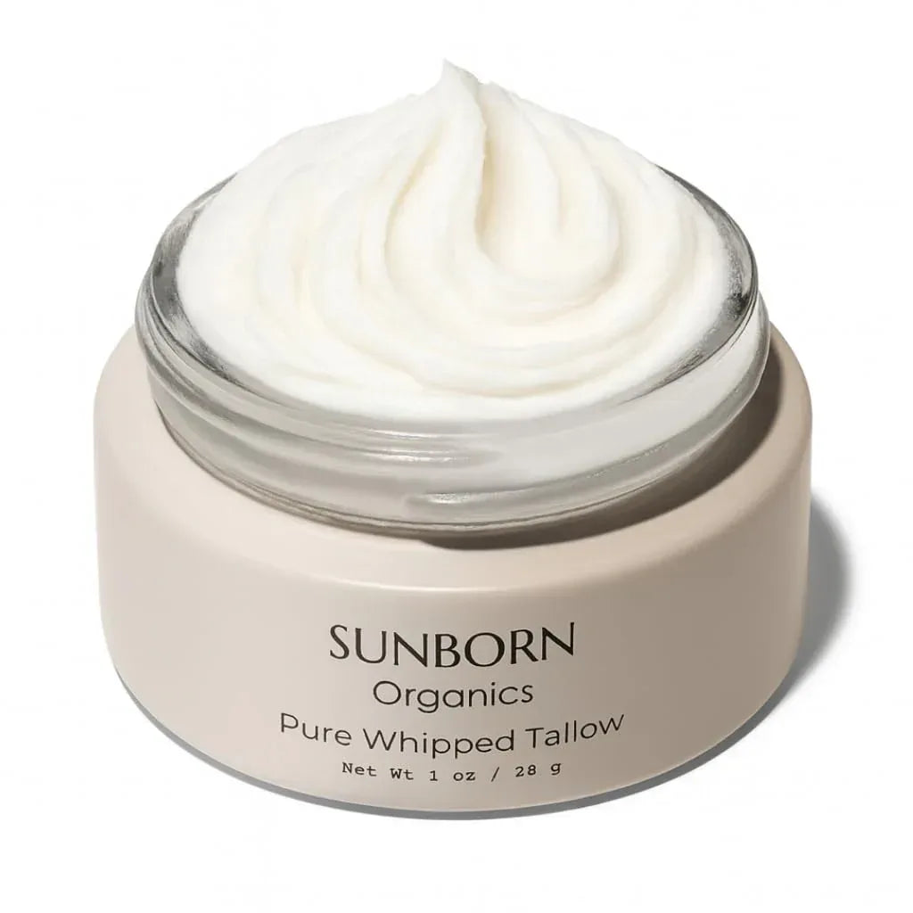 Pure Whipped Tallow Balm (Unscented) | 1 Ingredient | Handmade in USA | 100% Organic Grass-Fed Beef Tallow Face Moisturizer Lotion for Dry Skin, Baby, Eczema, Rosacea, Sensitive Skin, Fragrance-Free - Handmade Lifestyle Shop