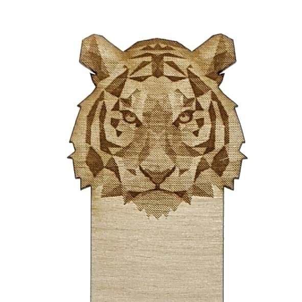 RABBIT Engraved Wood Bookmark | Baltic Birch Wooden Geometric Bunny Animal Creature Book Mark | Great Gift Idea!