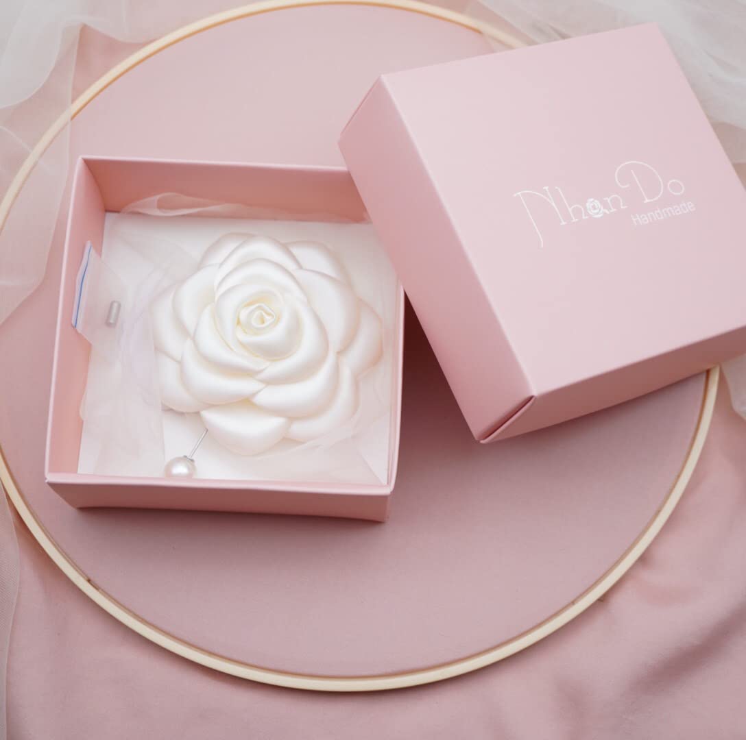 Silk Rose Flower Pin Brooch By NhanDo Handmade – COLOURFUL Floral Brooch Pin, Handmade Gift Ideas, Gift for her, Gift For Mom, Bridesmaid gift, valentines day gifts
