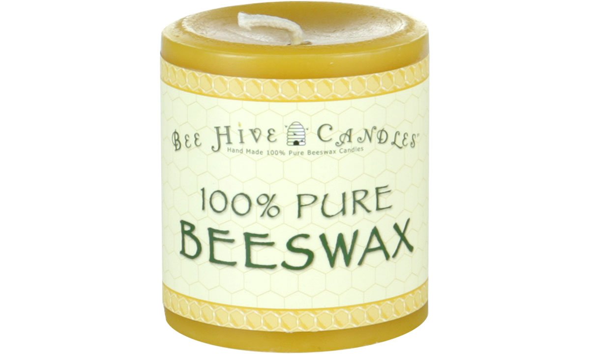 Bee Hive Candles 100% Pure Beeswax Pillar Candle (2" x 3" (3-Pack)) | Natural Beeswax Candles | Soy, Paraffin & Fragrance Free | Handmade in The USA
