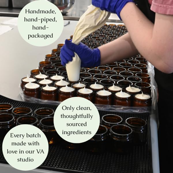 Hearth and Homestead: Handmade Whipped Tallow Balm (Unscented/Herb-Infused) - Organic Body Butter with Infused Olive Oil, for Eczema, Rosacea, Baby - 1.3 oz