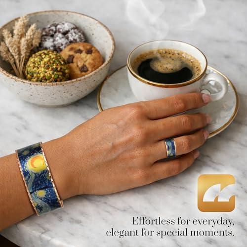 Moreni Copper Bracelet for Women with Wooden Gift Box – Art-Inspired Elegant & Timeless Handmade Jewelry Gift - Handmade Lifestyle Shop