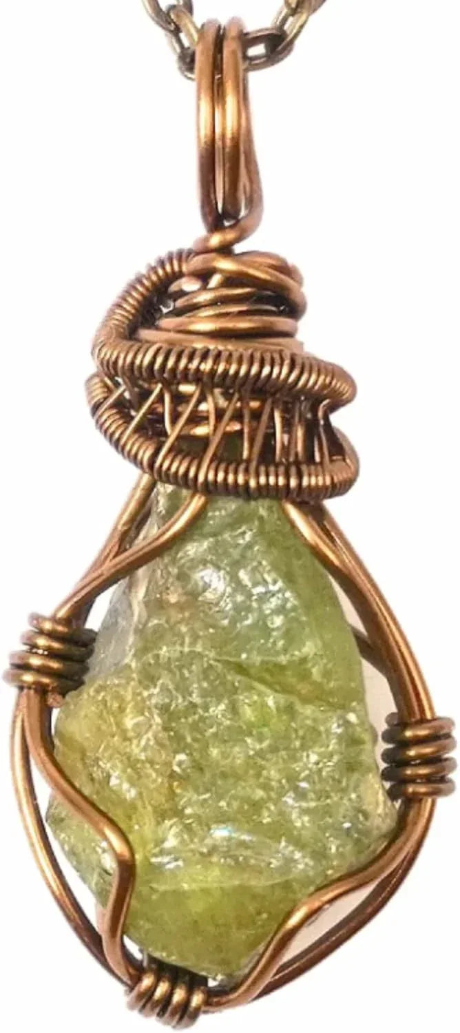 Designs by Nature Gems Necklace for Women - Designer Pendant Necklace - Antique Bronze Chain - Handmade Lifestyle Shop