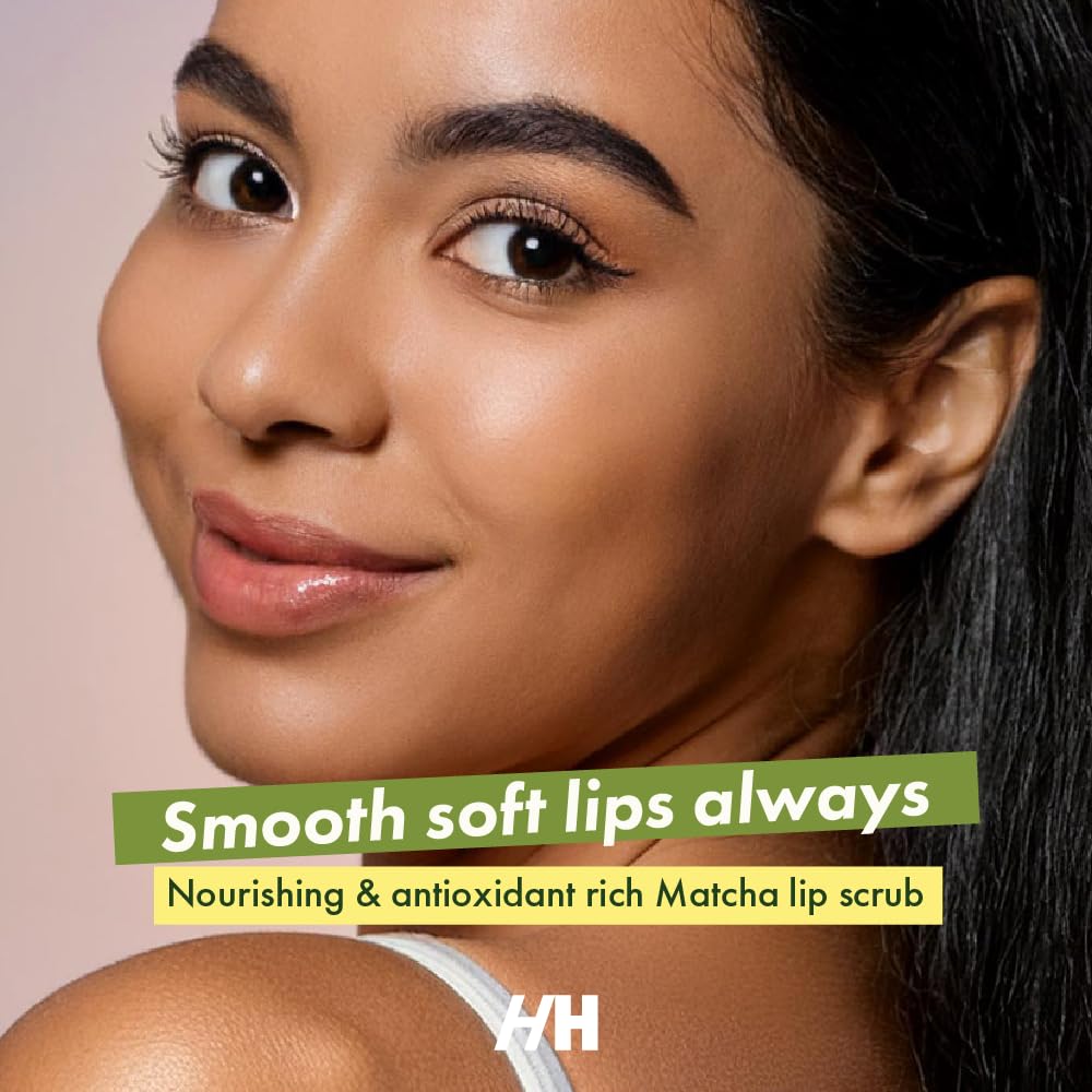 Handmade Heroes Peppermint Lip Scrub - 100% Natural Vegan Conditioning Lip Exfoliator & Sugar Polish for Dry Chapped Lips - Lip Plumper & Hydrating Lip Therapy for Smooth Supple Lips 1 oz