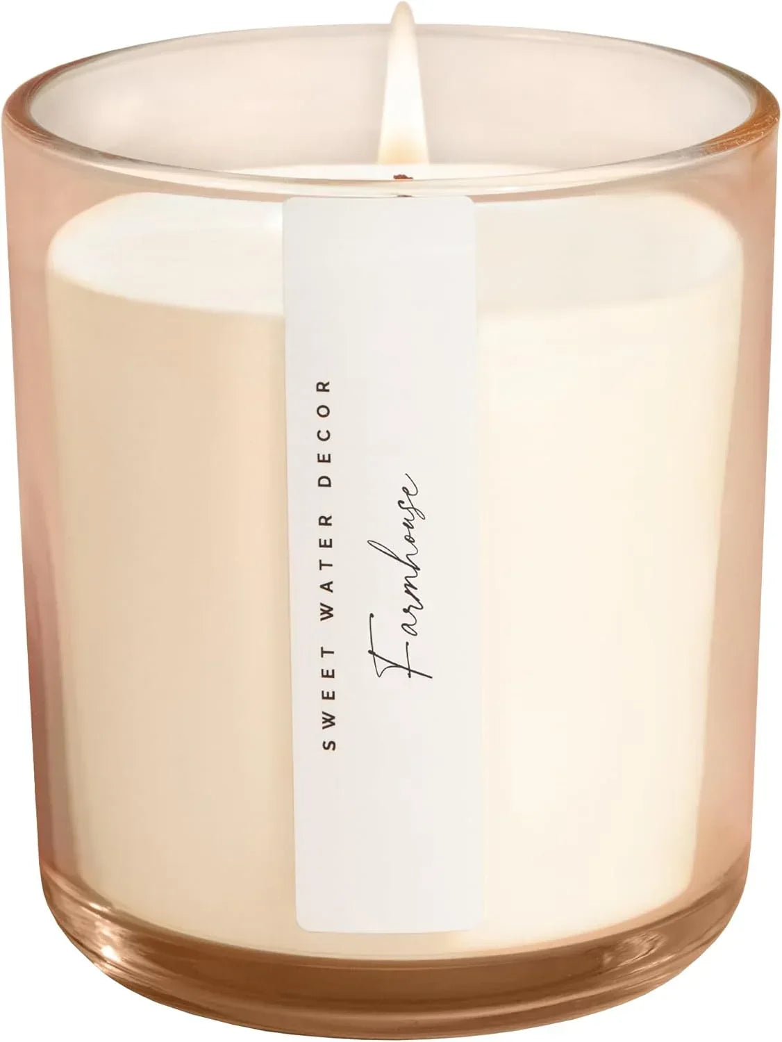 Sweet Water Decor Cashmere and Vanilla Scented Soy Candles – Milky Coconut, Jasmine, Soft Cashmere, Exotic Musk – Cozy Aroma – 50 Hour Burn – 12oz Tinted Glass Jar for Home Decor and Bedroom Decor - Handmade Lifestyle Shop