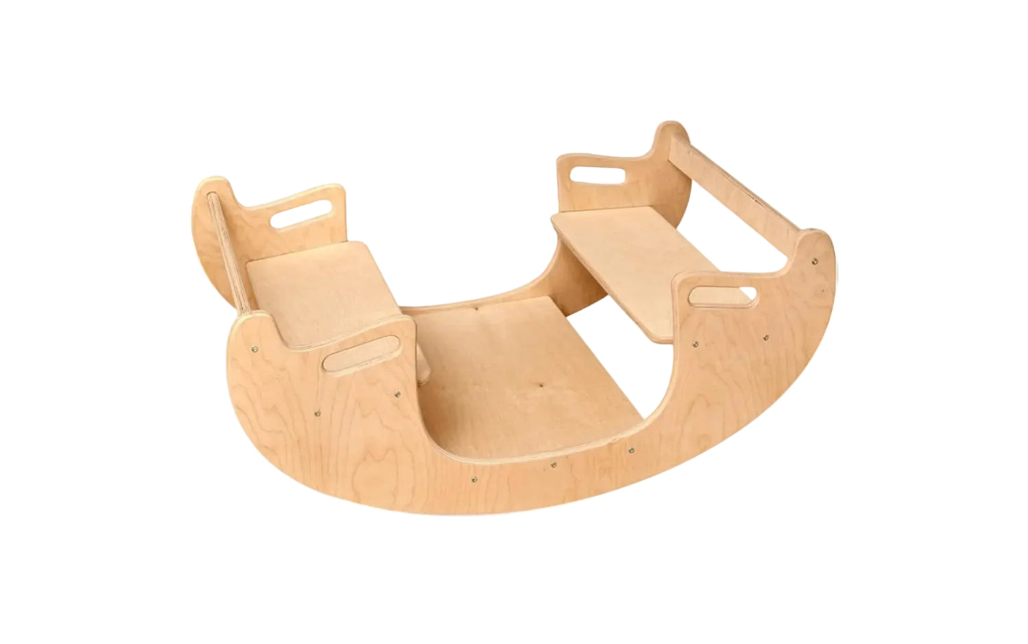 Montessori Wooden Seesaw for Kids | Rock&Roll teeter totter | Balance Board for Toddlers | Indoor Wooden Play Equipment | Handcrafted Wooden Toy for Physical Development | Children Wooden Rocking Toy - Handmade Lifestyle Shop