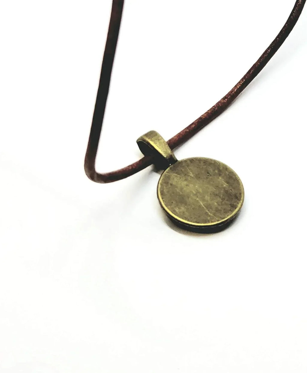 Mustard Seed Necklace for Men, Hand Made Rustic Adjustable Leather Necklace, Bronze and Resin, Faith and Inspiration - Handmade Lifestyle Shop