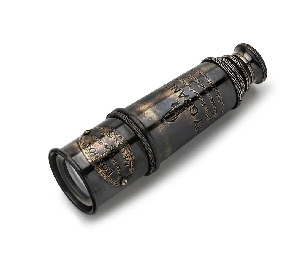 Handcrafted Brass Maritime Telescope with Wooden Box (Style 1) - Handmade Lifestyle Shop