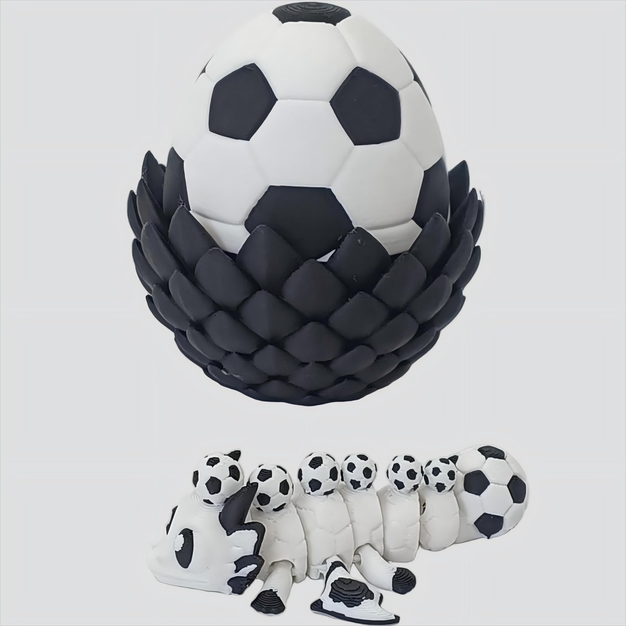 Enchanted 3D Egg with Miniature Inside - Handcrafted Printed Collectible | Fantasy Decor & Gift (Ice Cream Dragon & Egg (Box))