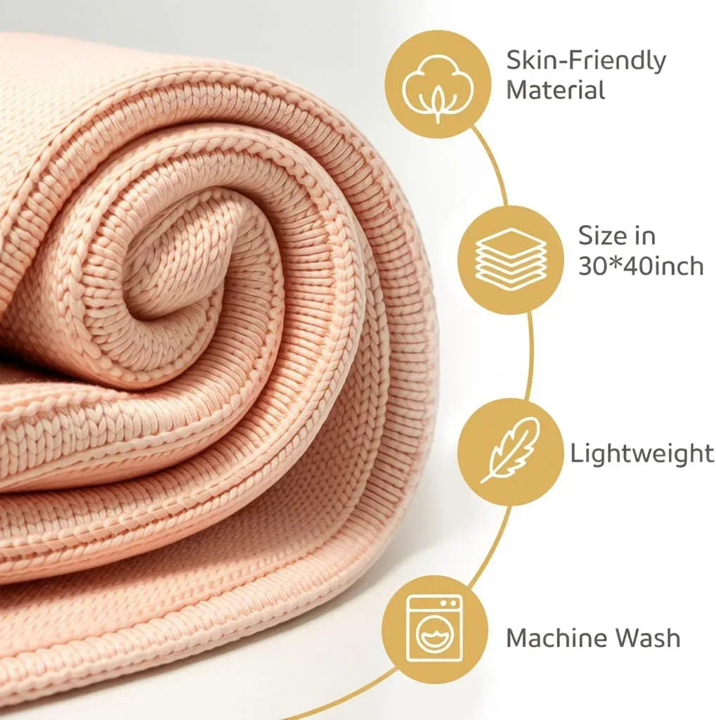 Nonnie Personalized Baby Blanket with Name - Custom Embroidered Knitted Ruffled Blanket for Newborn, 30x40 inch, Customized Gift for Newborn Boys Girls on Birthday, Baby Shower, Christmas - Handmade Lifestyle Shop