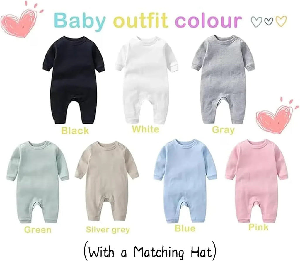 Personalized Baby Onesie Newborn Coming Home Outfit Customized Clothes with Baby's Name in Embroidery Hospital Romper Suit - Handmade Lifestyle Shop