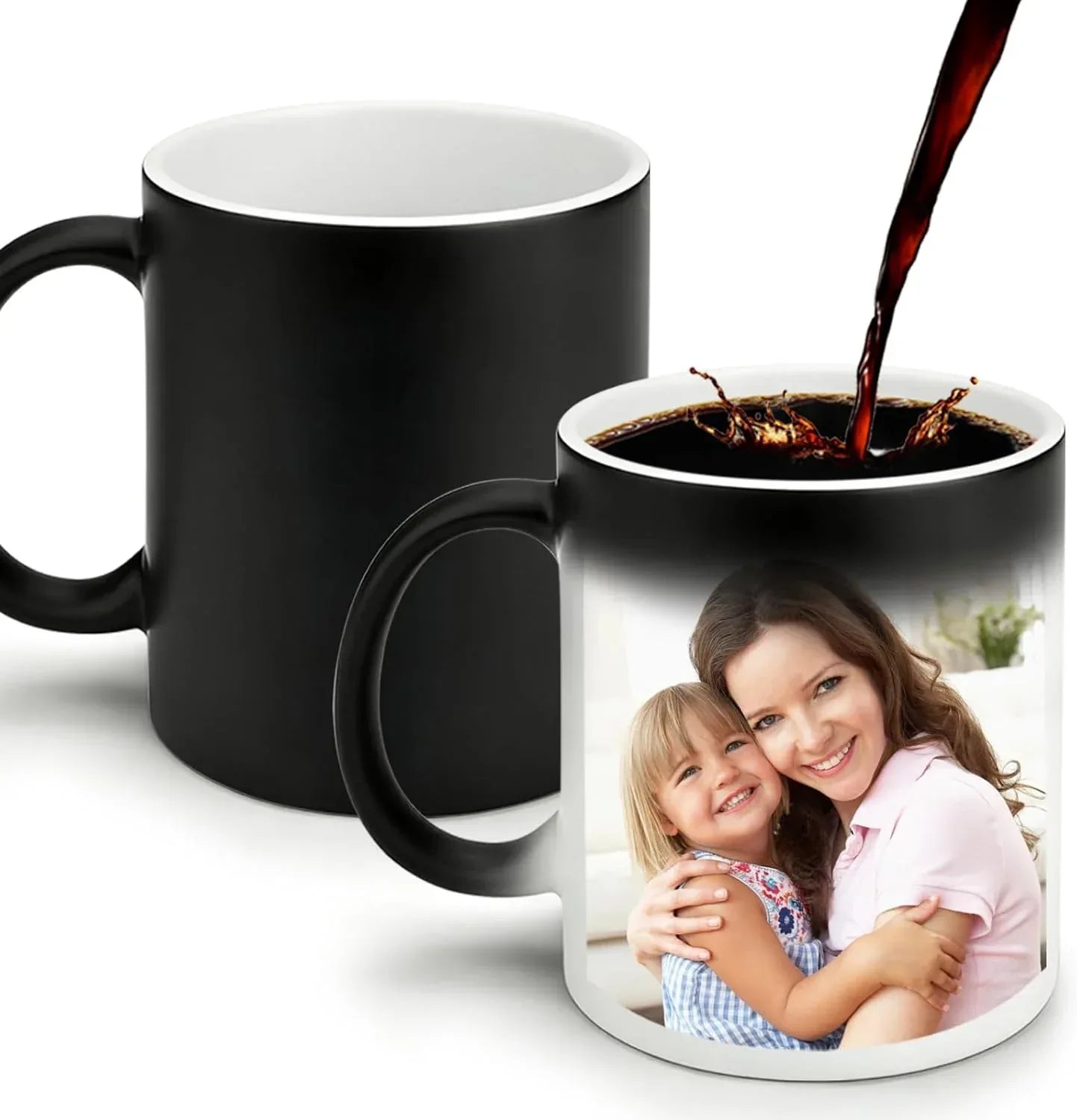 Custom Coffee Mug with Birth Flower & Name - 11oz Large Ceramic Personalized Coffee Cup for Women, Pretty Floral Tea Mugs Gift for Mom Wife Grandma Daughter Sister Coworker Best Friend Birthday - Handmade Lifestyle Shop