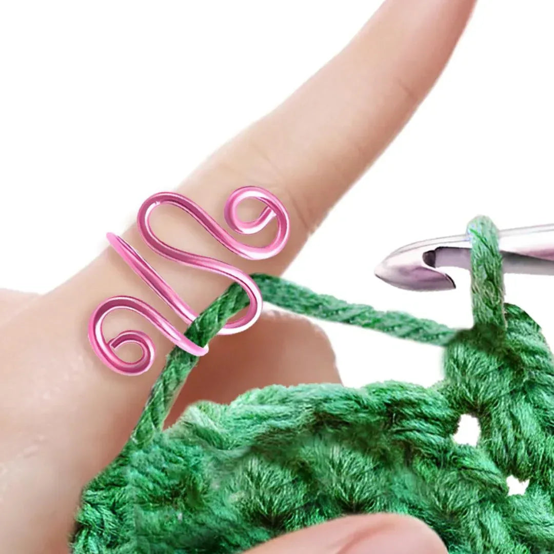Handmade Crochet Tension Ring For Finger, Left Handed, Right Handed Zig Zag Ring, Yarn Tension Ring For Crochet, Crochet Gifts For Crocheters, Knitters - Handmade Lifestyle Shop