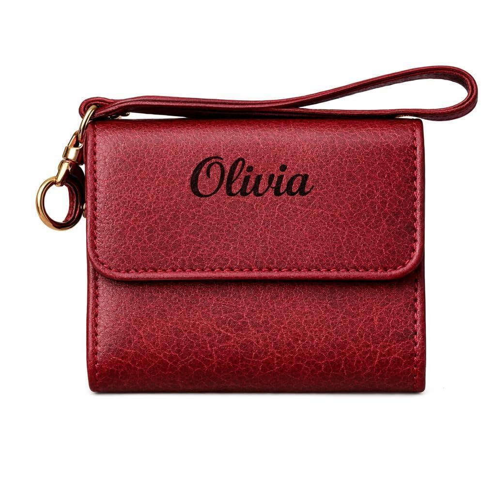 Toros Craft Handmade Wristlet Wallets for Women, Western Floral Leather Small Credit Card Holder with Zipper, Minimalist & Cute Coin Pouch, Genuine Leather, Dark Brown - Handmade Lifestyle Shop