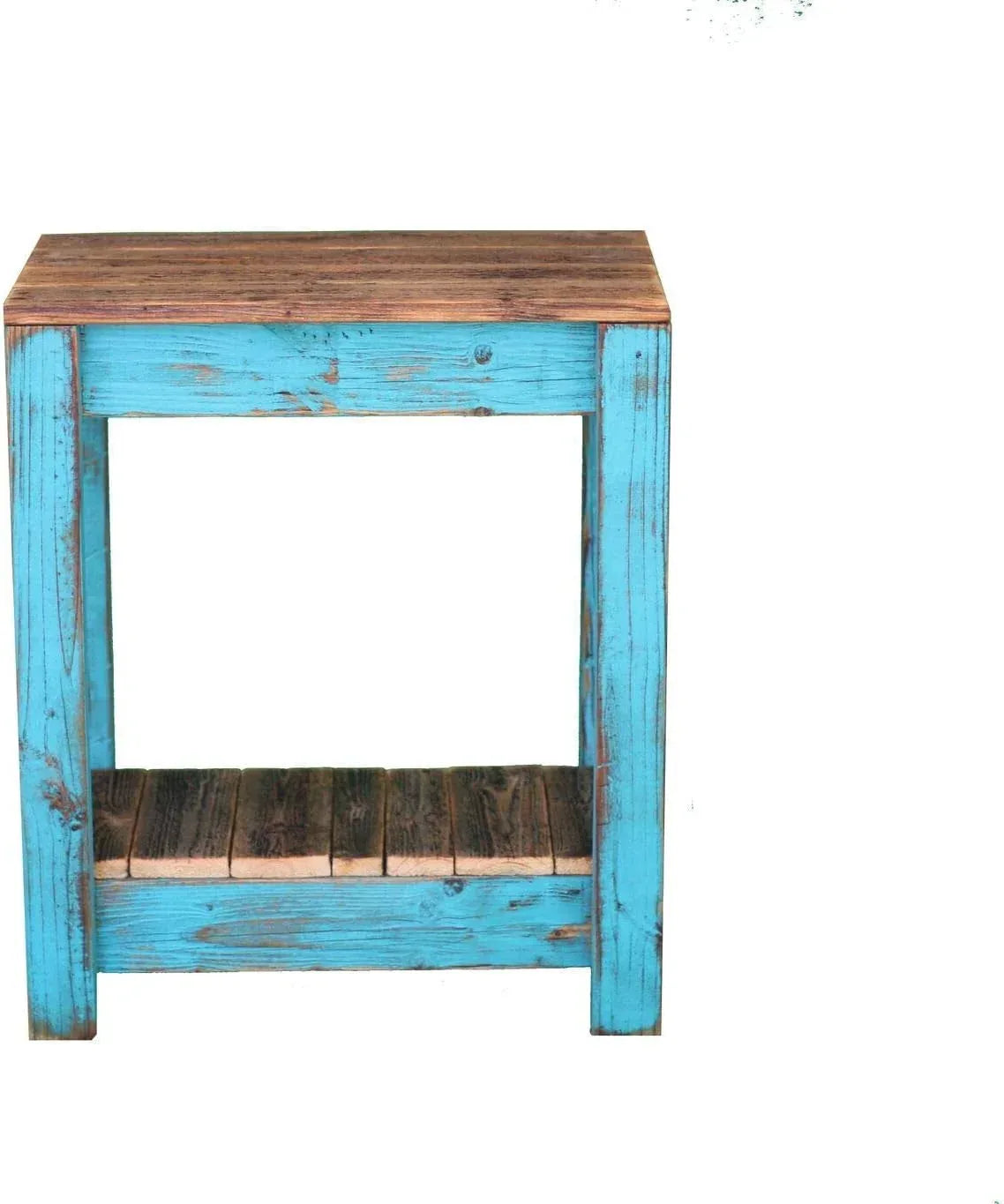Turquoise Combo End Table - Handmade Lifestyle Shop