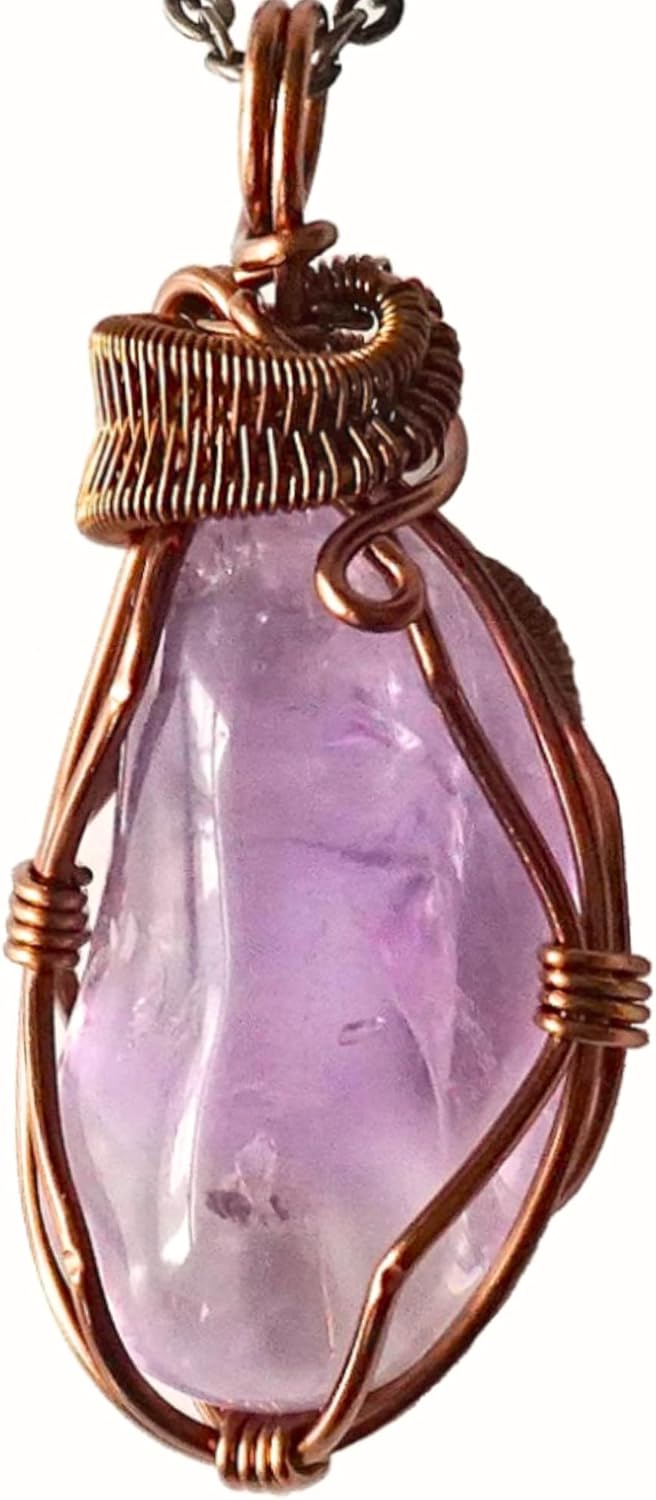 Designs by Nature Gems Necklace for Women - Designer Pendant Necklace - Antique Bronze Chain