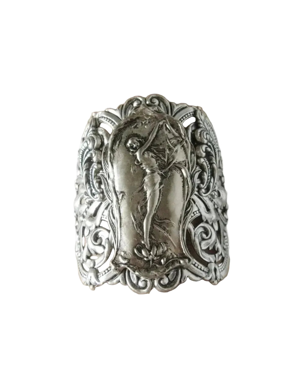 Art Nouveau Cuff Bracelet victorian edwardian renaissance art deco medieval tudor handmade jewelry - Handmade Lifestyle Shop