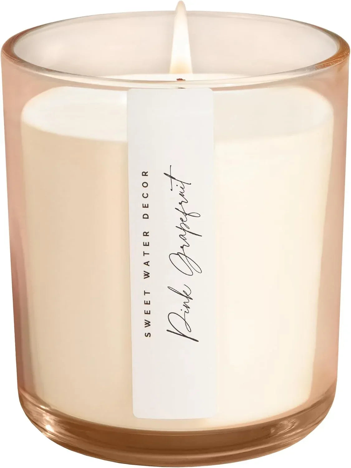 Sweet Water Decor Cashmere and Vanilla Scented Soy Candles – Milky Coconut, Jasmine, Soft Cashmere, Exotic Musk – Cozy Aroma – 50 Hour Burn – 12oz Tinted Glass Jar for Home Decor and Bedroom Decor - Handmade Lifestyle Shop