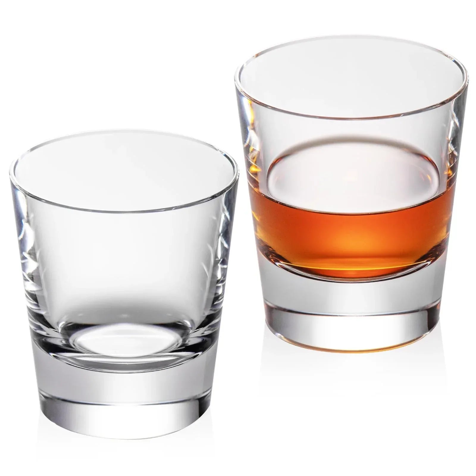 KAMMAK Crystal Whiskey Glasses Set of 2, Handcrafted 7.1oz Old Fashioned Glasses Stemless, Luxury Cocktail Glasses, Hand Blown Scotch Cup for Women, Men Gift for Rocks, Bourbon Barware, Bar - Handmade Lifestyle Shop