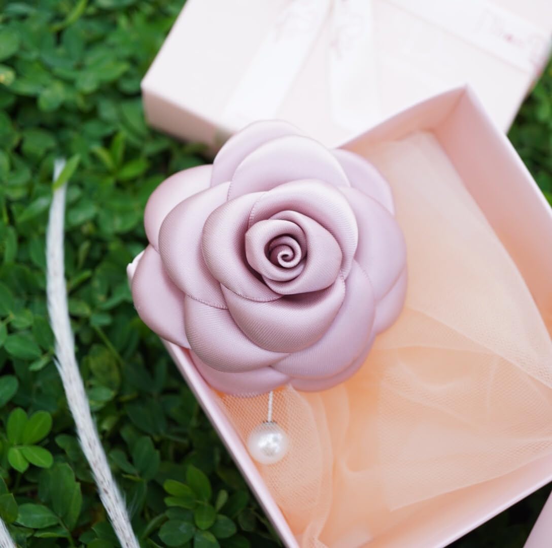 Silk Rose Flower Pin Brooch By NhanDo Handmade – COLOURFUL Floral Brooch Pin, Handmade Gift Ideas, Gift for her, Gift For Mom, Bridesmaid gift, valentines day gifts
