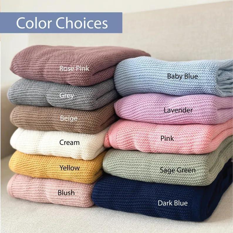 Custom Embroidered Baby Name Romper Set with Blanket,Personalized Newborn Outfit Set with Matching Onesie and Hat,Newborn Gift - Handmade Lifestyle Shop