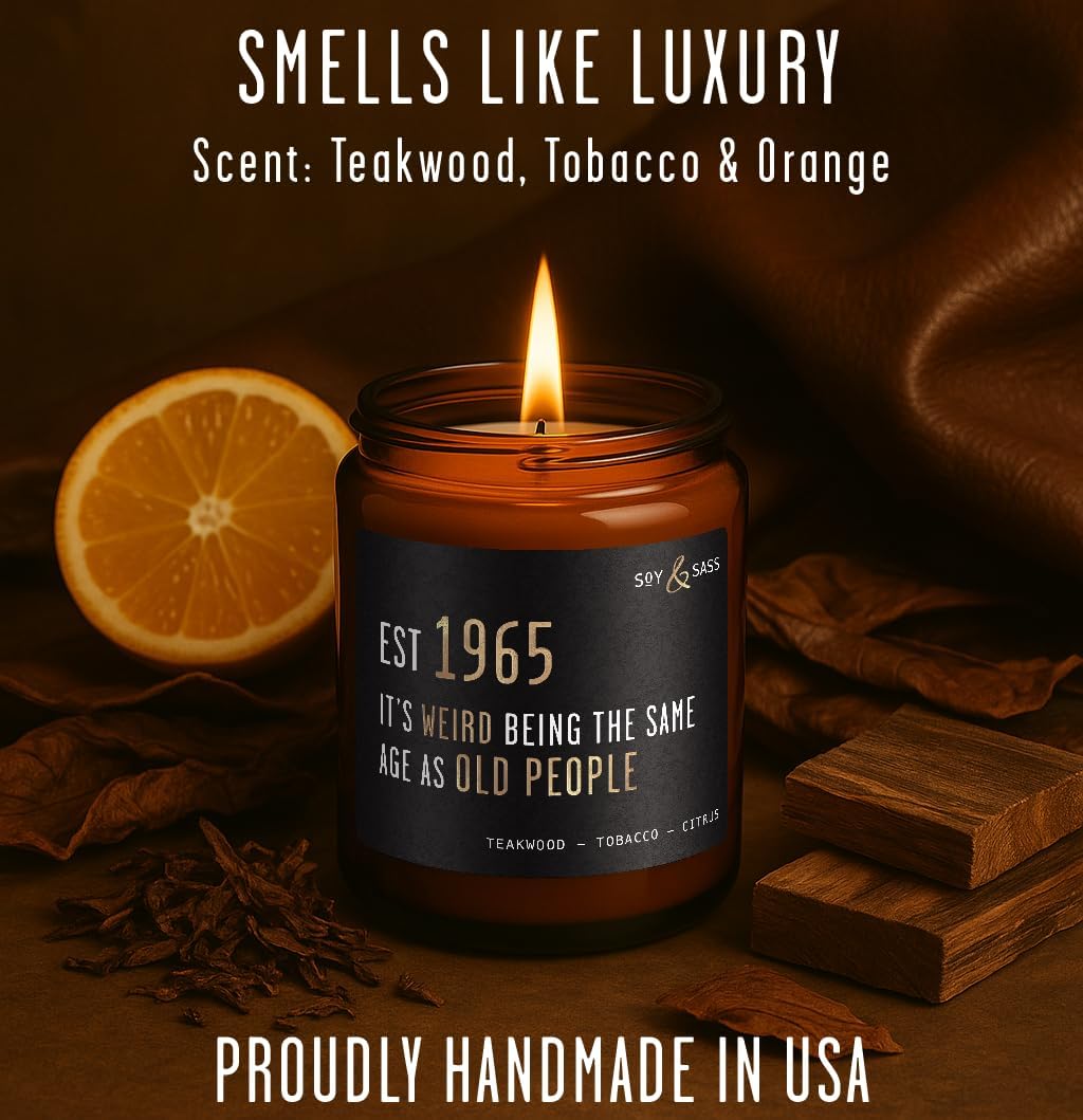 Smoked Vanilla Whiskey Candle - Scented Black Candles for Men or Women - Bourbon, Tobacco & Caramel Soy Wax Mens Candle - Infused w/Essential Oils | Long 50Hr Burn,9oz I Non Toxic I Made in USA