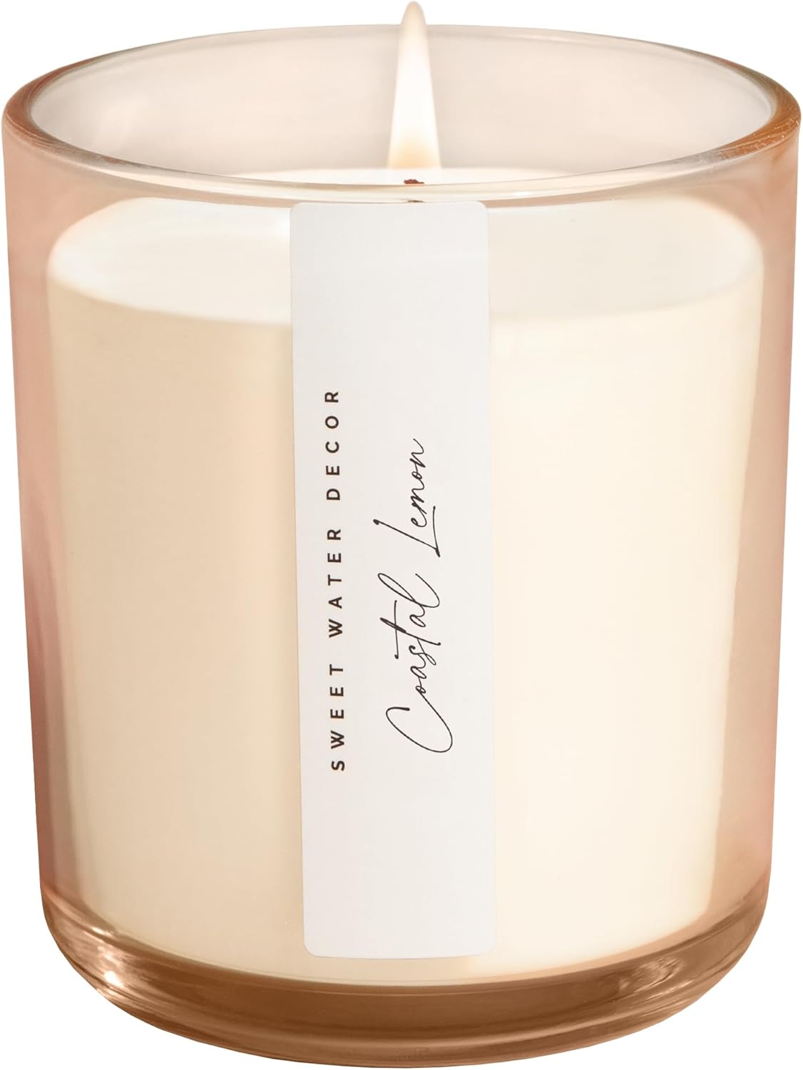 Sweet Water Decor Cashmere and Vanilla Scented Soy Candles – Milky Coconut, Jasmine, Soft Cashmere, Exotic Musk – Cozy Aroma – 50 Hour Burn – 12oz Tinted Glass Jar for Home Decor and Bedroom Decor