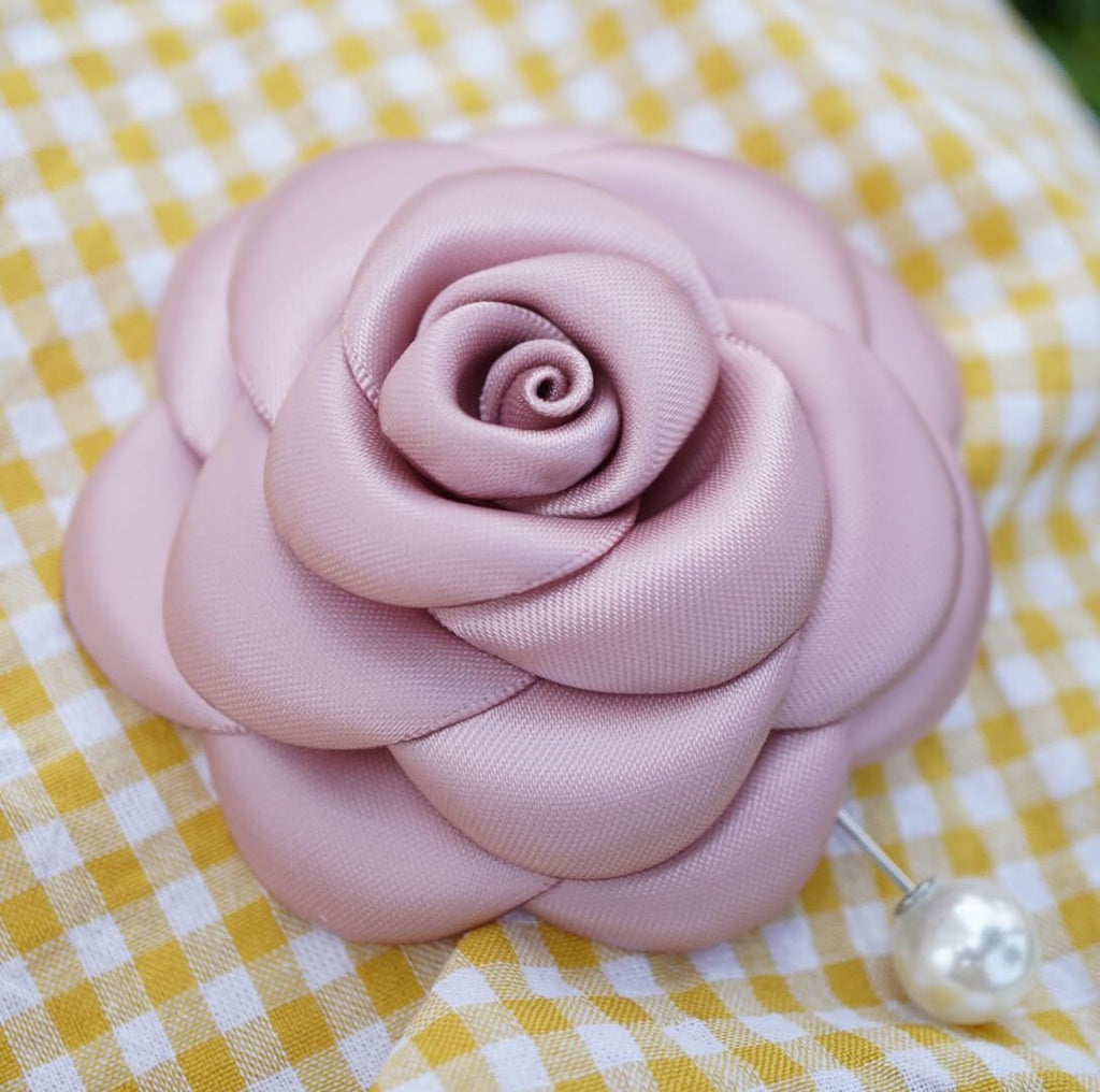 Silk Rose Flower Pin Brooch By NhanDo Handmade – COLOURFUL Floral Brooch Pin, Handmade Gift Ideas, Gift for her, Gift For Mom, Bridesmaid gift, valentines day gifts