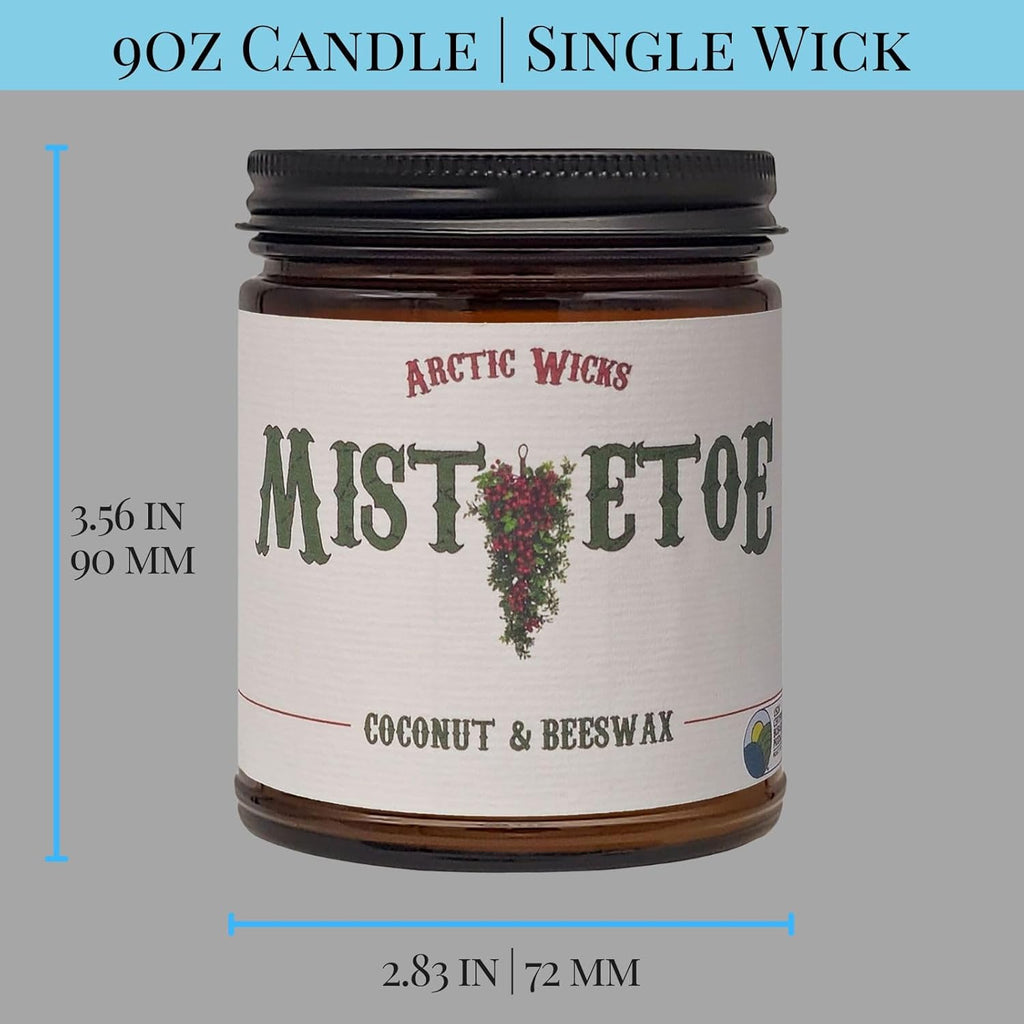 Vanilla Bourbon Candle | Arctic Wicks 9oz Coconut & Beeswax Candles | Scented Non-Toxic Candles for Fall, Winter, Holidays, Gifts For Him, Whiskey Bourbon, Vanilla Candle | USDA Certified Biobased