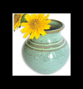 Handmade Dandelion Flower Pot for New Mommy to Be - Miniature Pottery Vase for Baby Shower Favor Presents Green (Miniature Vase w/Gift Bag) - Handmade Lifestyle Shop